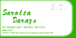 sarolta darazs business card
